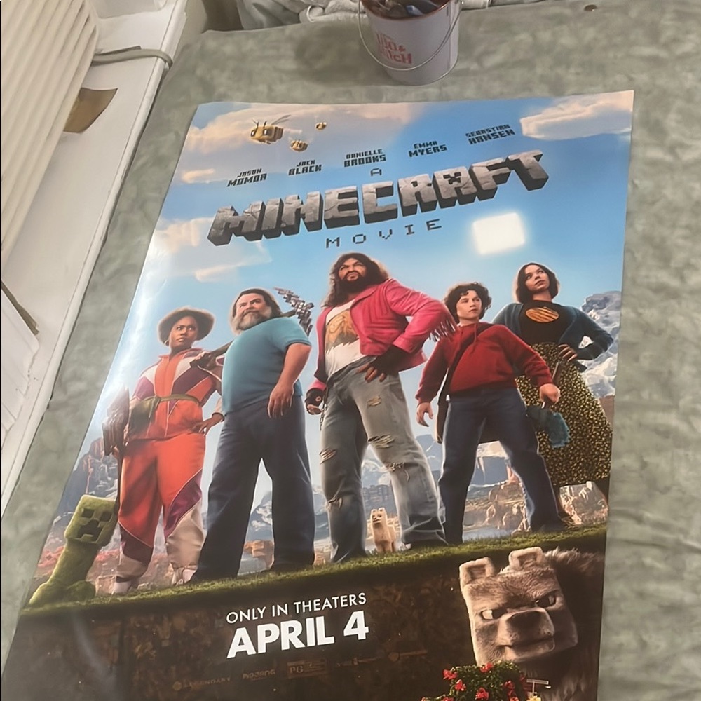 Minecraft Official 27x40 Movie Poster 2025 Original Theatrical Jason Momoa GREAT